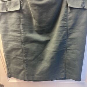 White House Black Market Olive Pencil Skirt